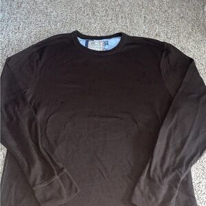 GAP Men's Dark Brown Long Sleeve Tee